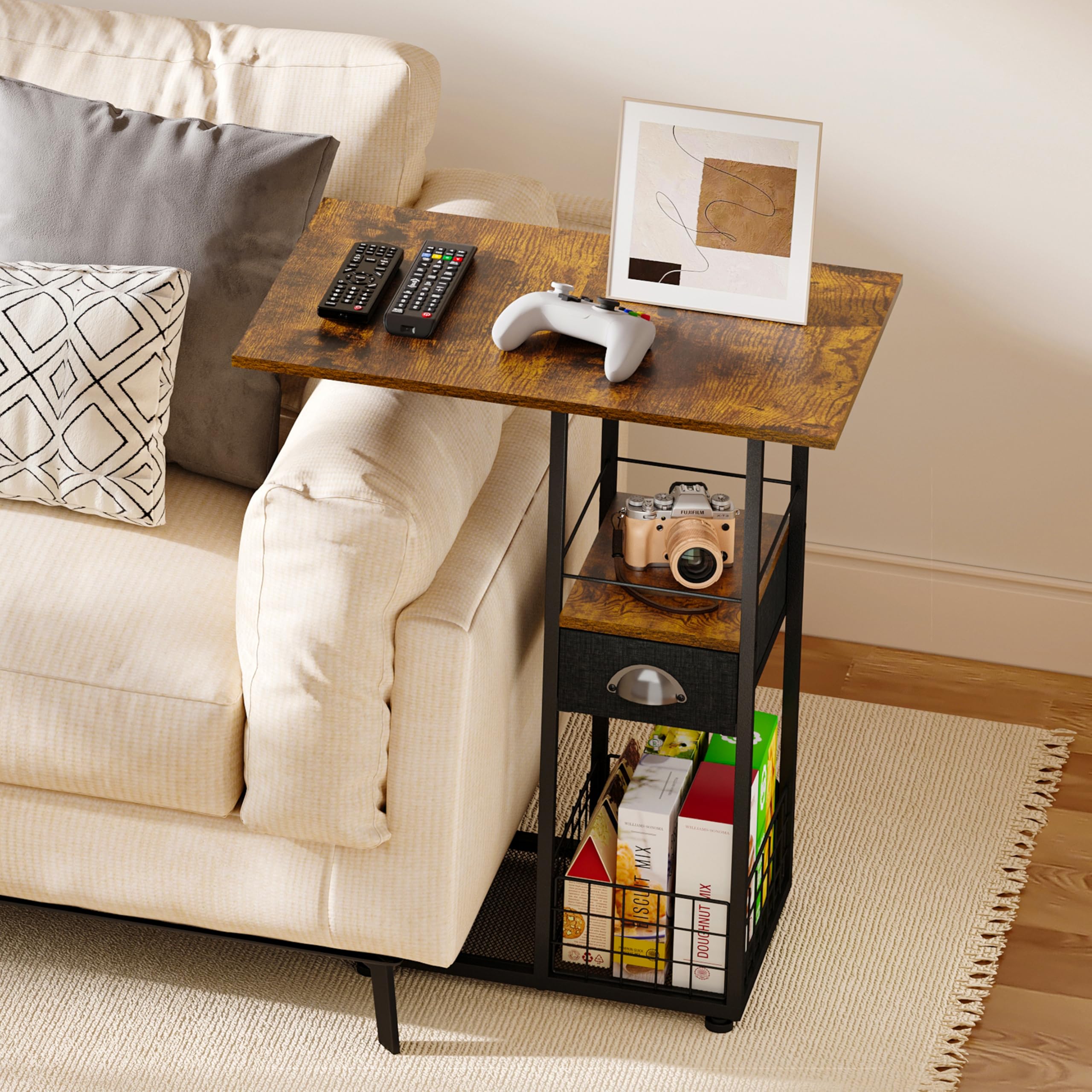 Sonyabecca bottom storage basket for snacks and essentials
