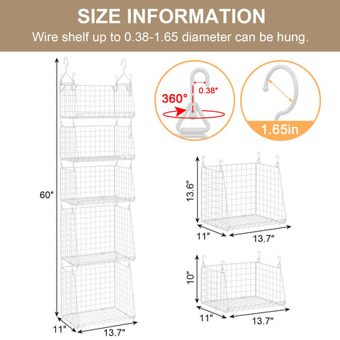 Sonyabecca easy installation on wire shelves without extra hardware.