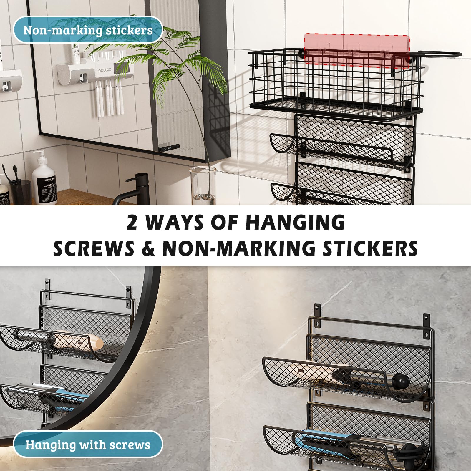 Sonyabecca versatile storage for bathroom, kitchen, or living spaces.