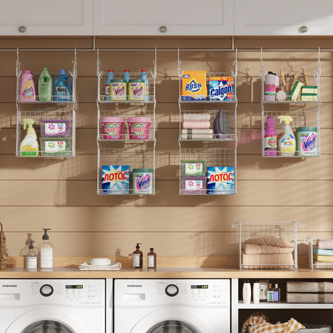 Sonyabecca space-saving design frees floor space in tight closets.