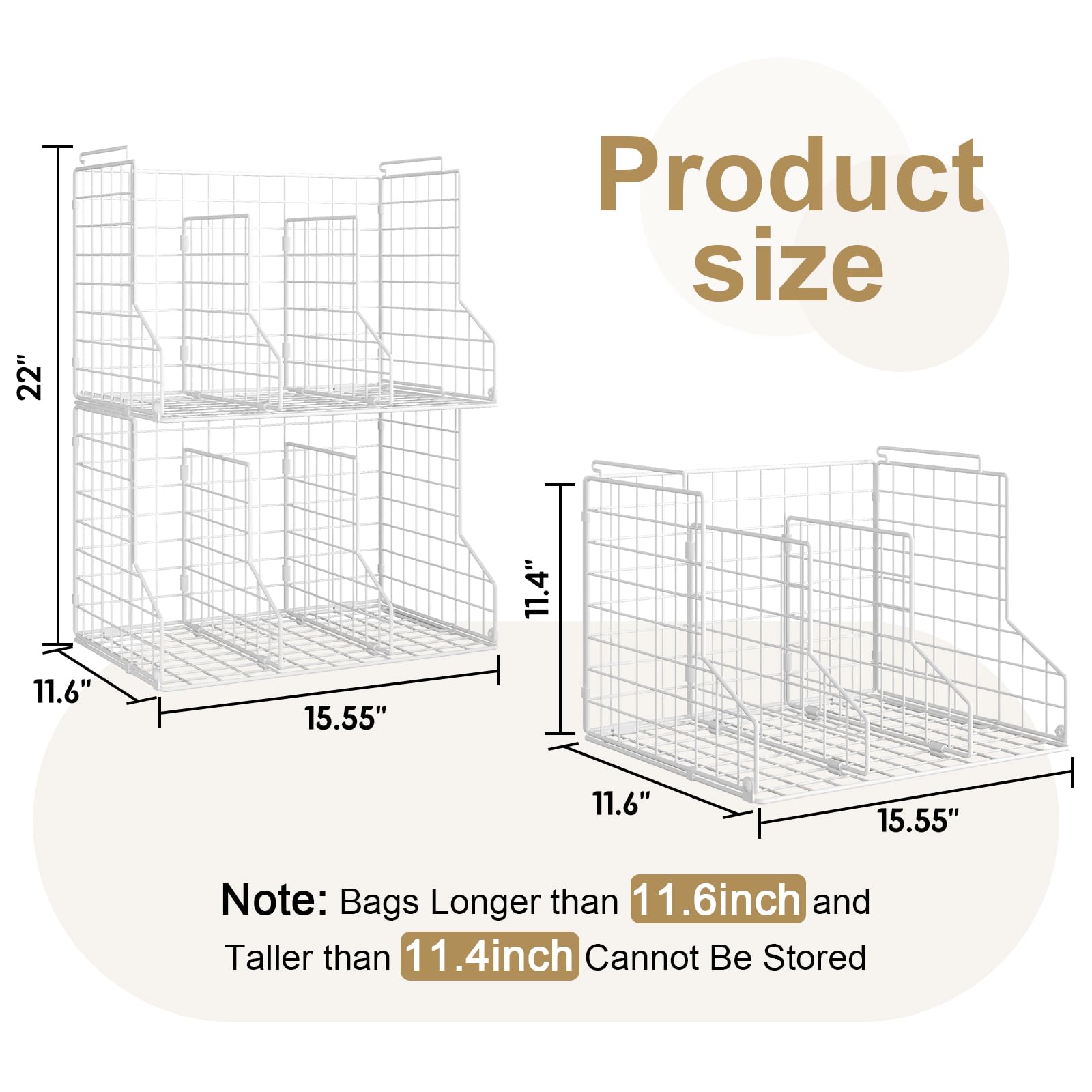 Sonyabecca stick-stack-system-07 demonstrates scalable storage as bag collection grows.