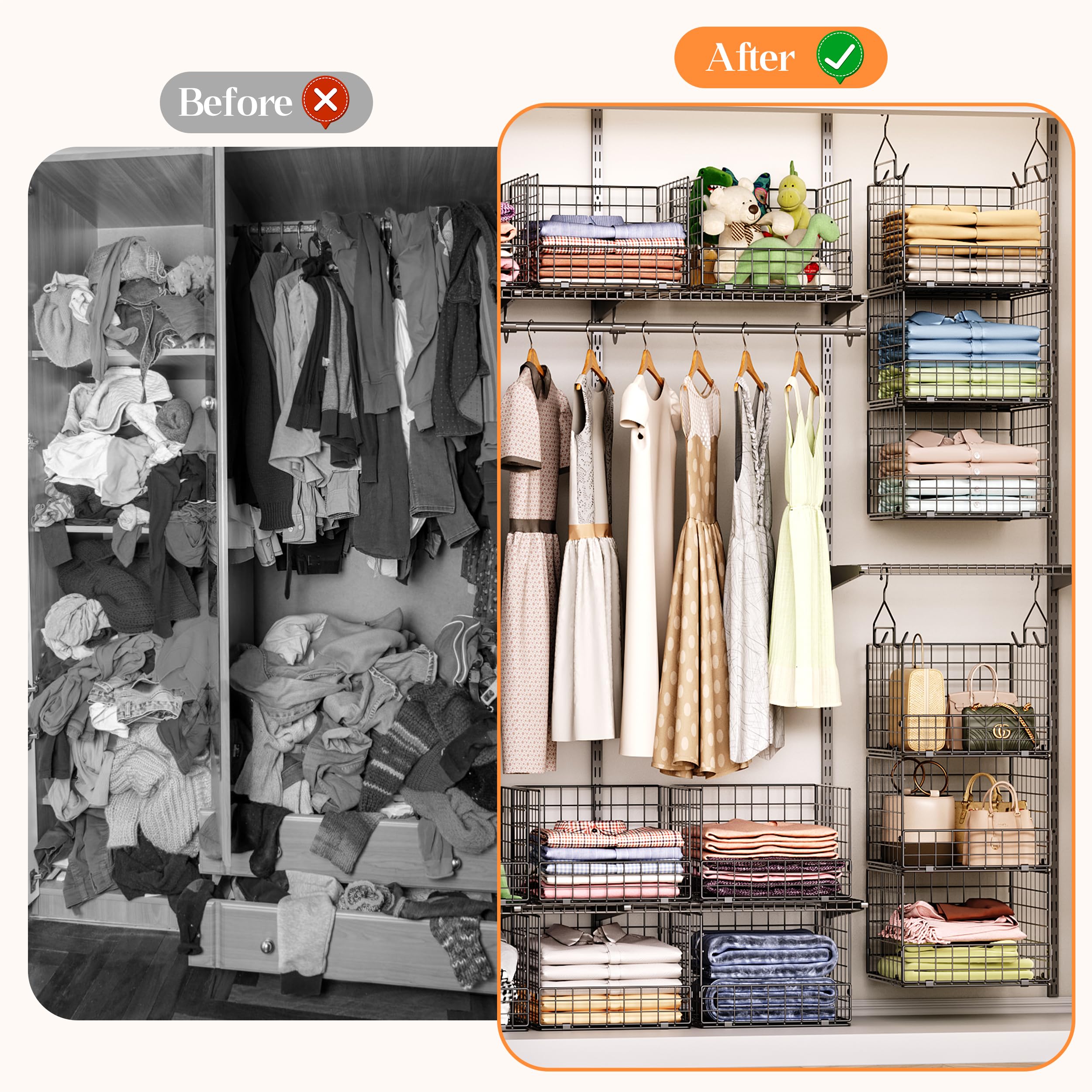 Sonyabecca storage solution for handbags and shoes