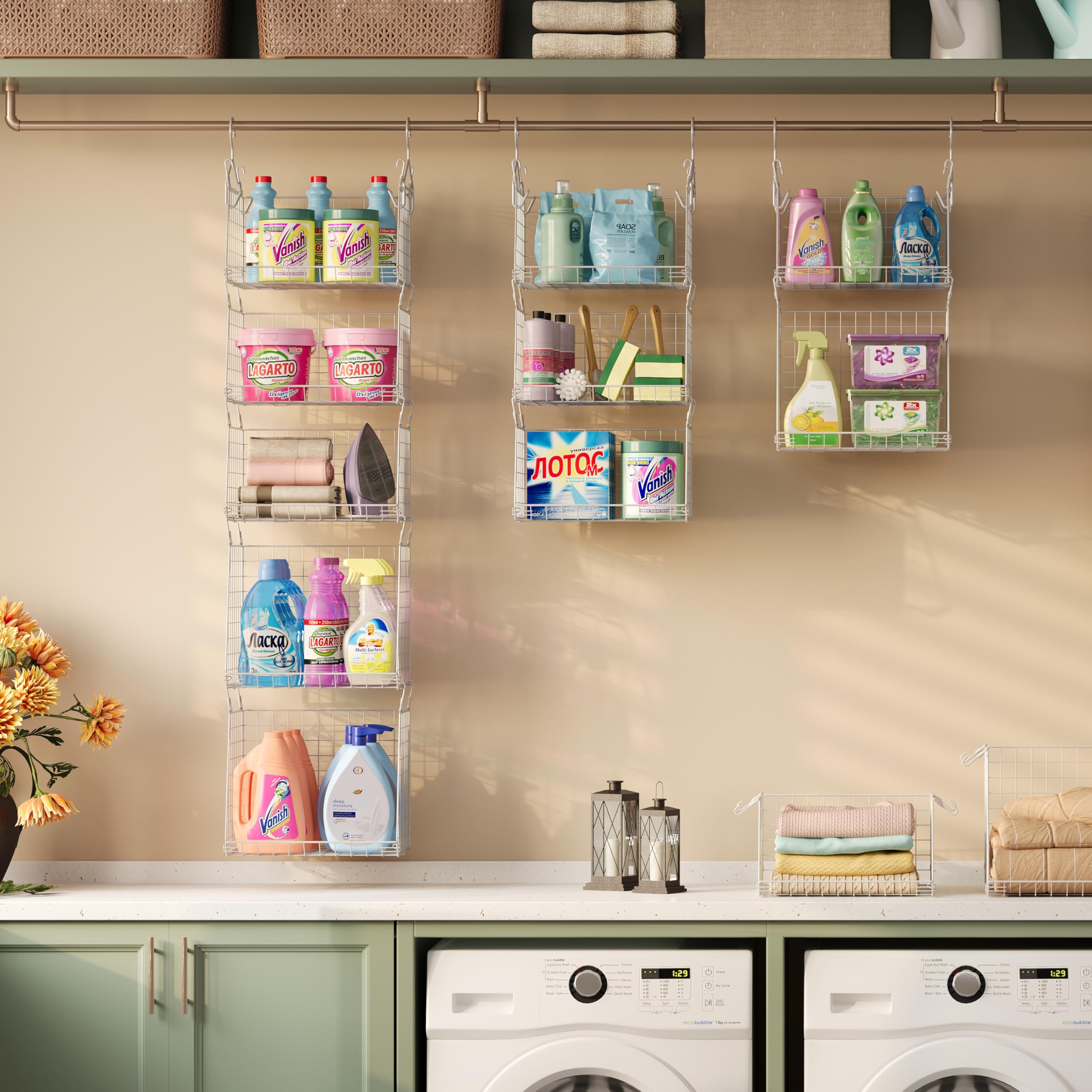 Sonyabecca two standard and three extended baskets boost capacity by 30%.