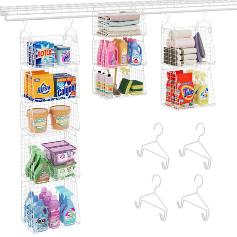Sonyabecca vertical storage maximizes closet organization without clutter.