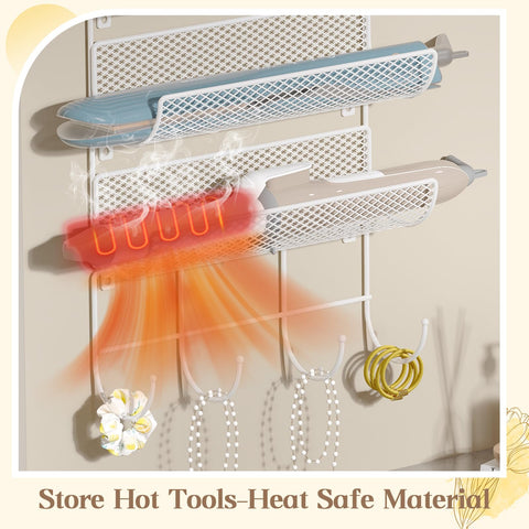 Sonyabecca wire basket stores cosmetics and small accessories for easy access