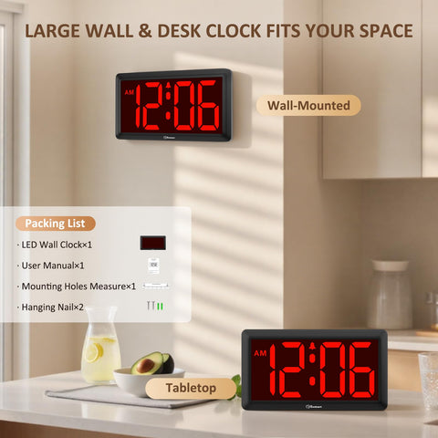 Soobest alarm with snooze supports gentle wake-ups.