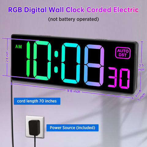 Soobest clock dimmer controls offer five brightness levels for comfort