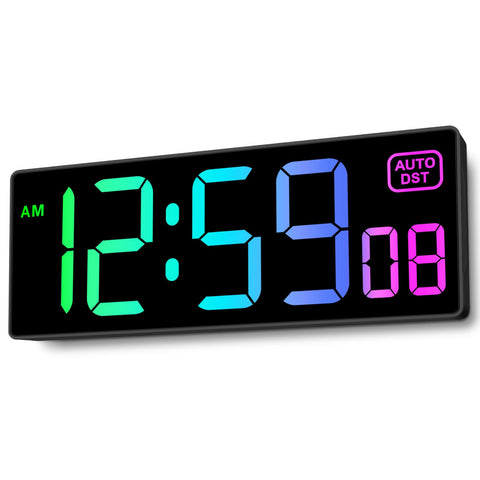 Soobest clock front view shows a large display for easy reading