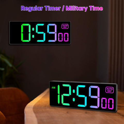 Soobest clock large digits display highlights clear time from distance