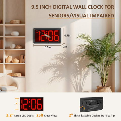Soobest cordless battery-powered clock frees from wires.