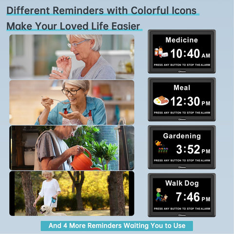 Soobest clock offers 3 ringtones for gentle reminders