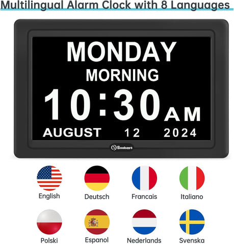 Soobest day-date display helps tracking calendar and events