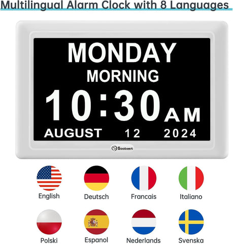 Soobest large display shows six time periods for daypart awareness.