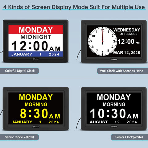 Soobest memory-function clock preserves settings during outages