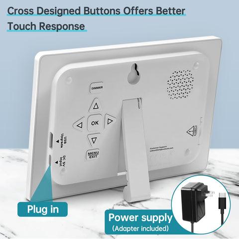 Soobest alarm clock is easy to set with simple button controls.