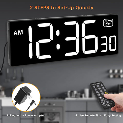 Soobest clock offers 5 level dimmer for comfortable brightness in any room.