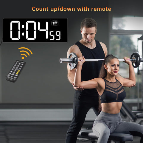 Soobest clock remote control keeps adjustments effortless during workouts.