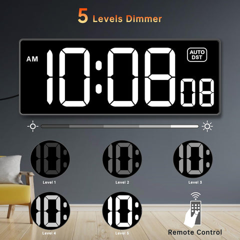 Soobest wall clock shows seconds for precise interval timing during training.