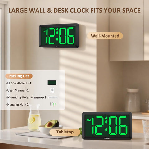 Soobest easy-read digits help kids and adults manage time efficiently.