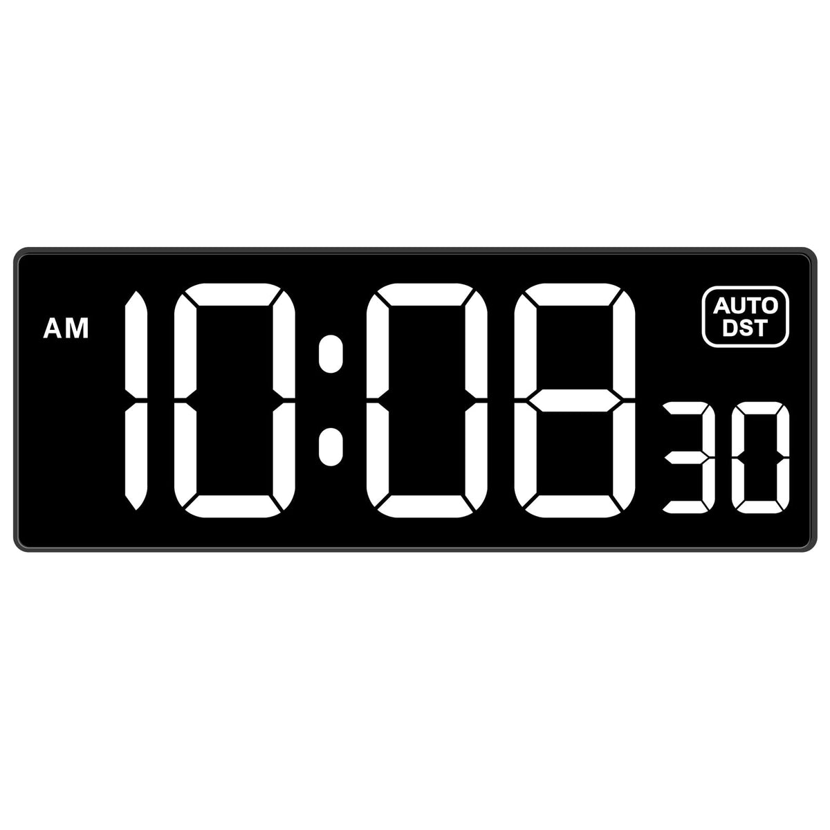 Soobest LED wall clock with 10-inch display for easy viewing from afar