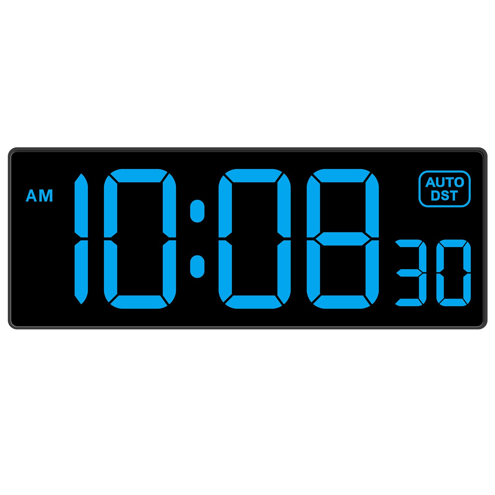 Soobest LED wall clock with a 10-inch display for easy time reading from across the room.