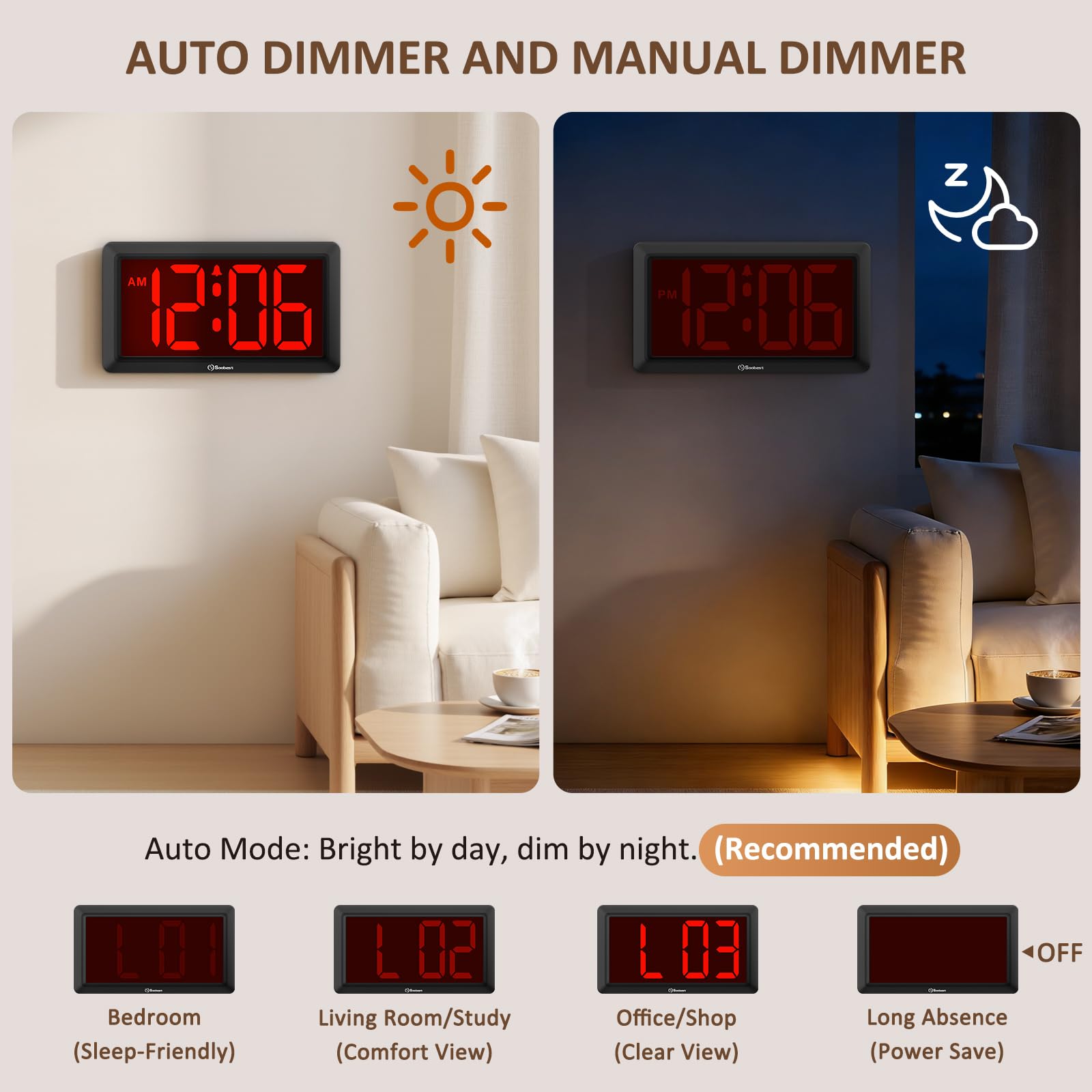 Soobest manual dimmer with adjustable brightness settings.
