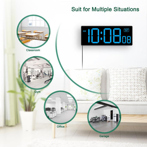 Soobest plug-in digital clock with battery backup to prevent time reset.