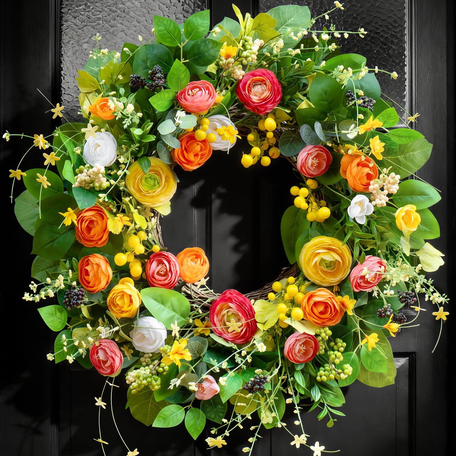 Soomeir all-season wreath blends beauty and versatility for home decor.