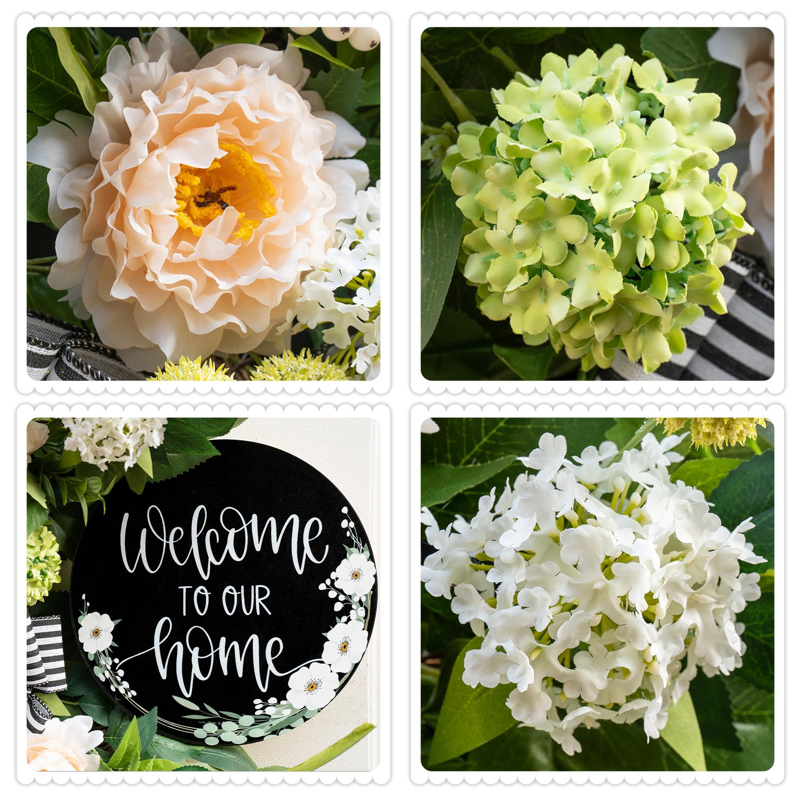 Soomeir delicate white accents add lively spring detail on any door