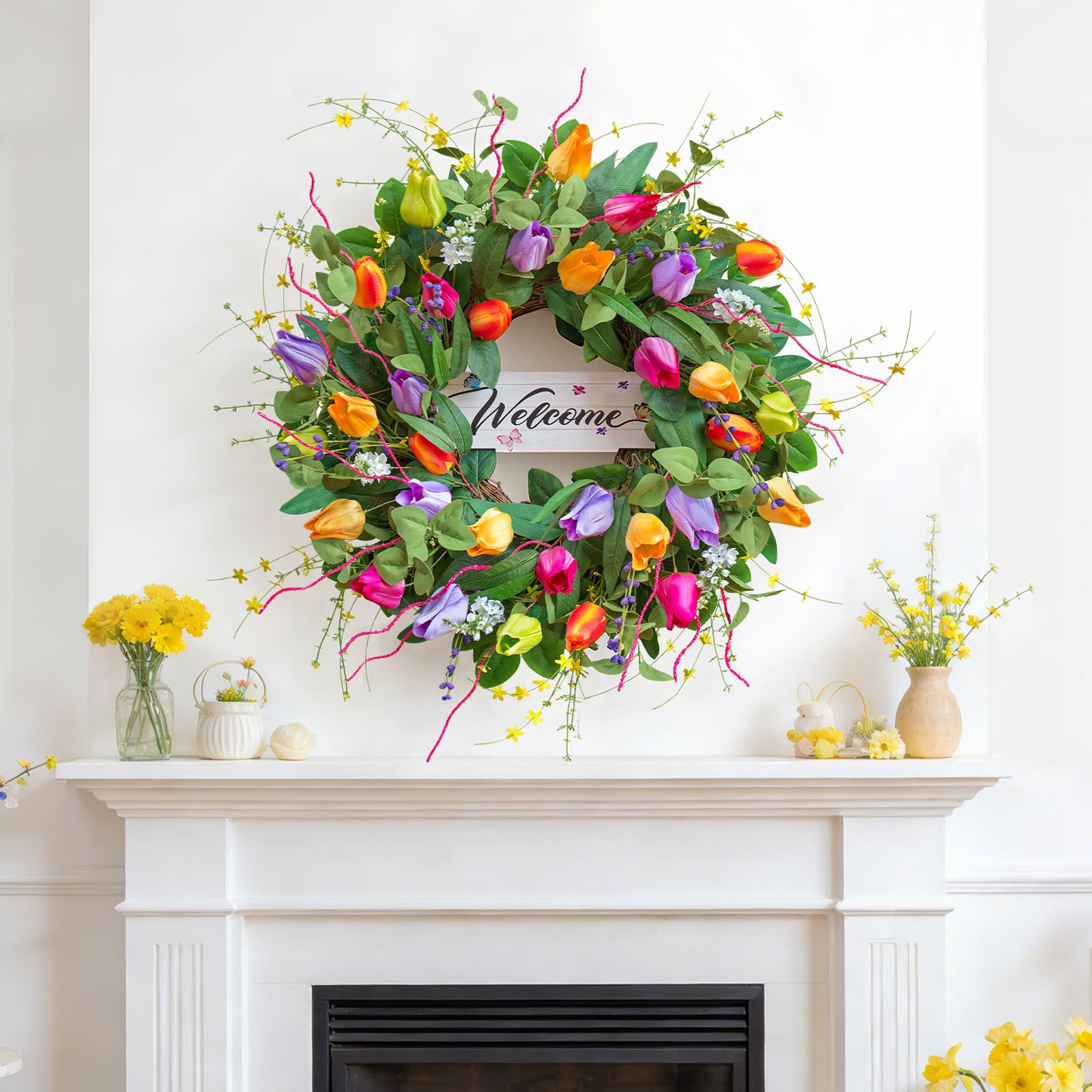 Soomeir easy to hang and low maintenance, no watering required.