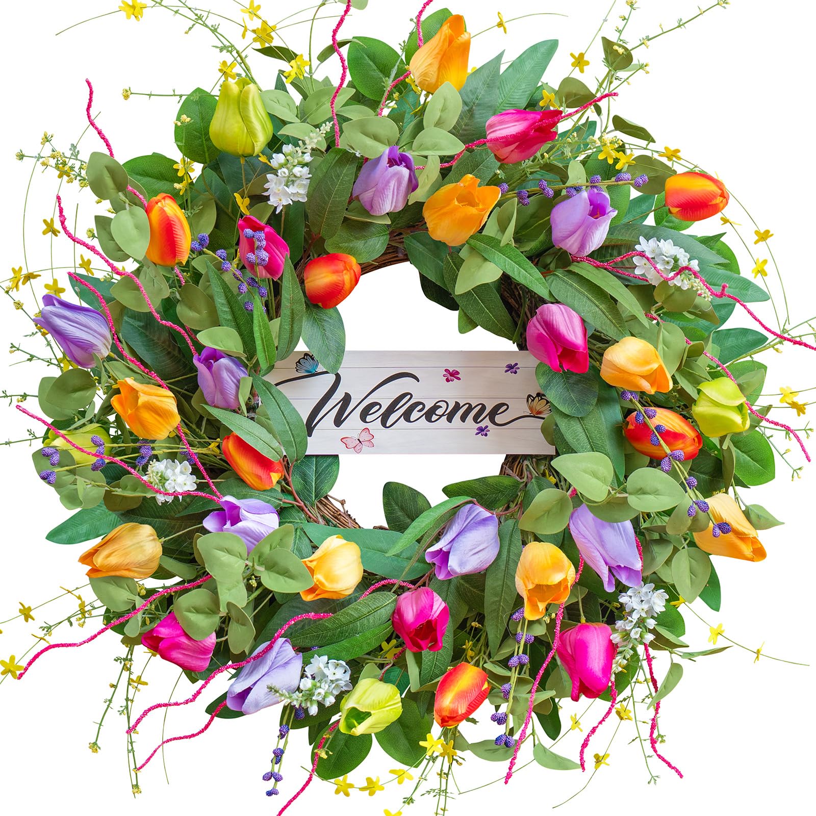 Soomeir welcoming summer accents enhance entryways with seasonal charm.