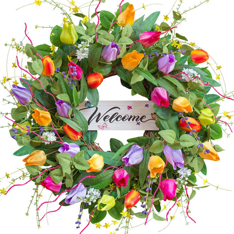Soomeir welcoming summer accents enhance entryways with seasonal charm.