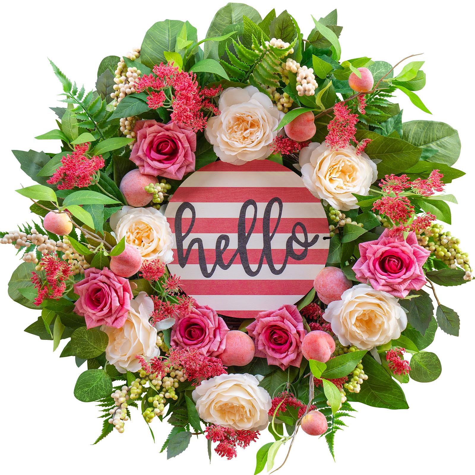 Soomeir hello-sign decor adds a friendly seasonal accent.