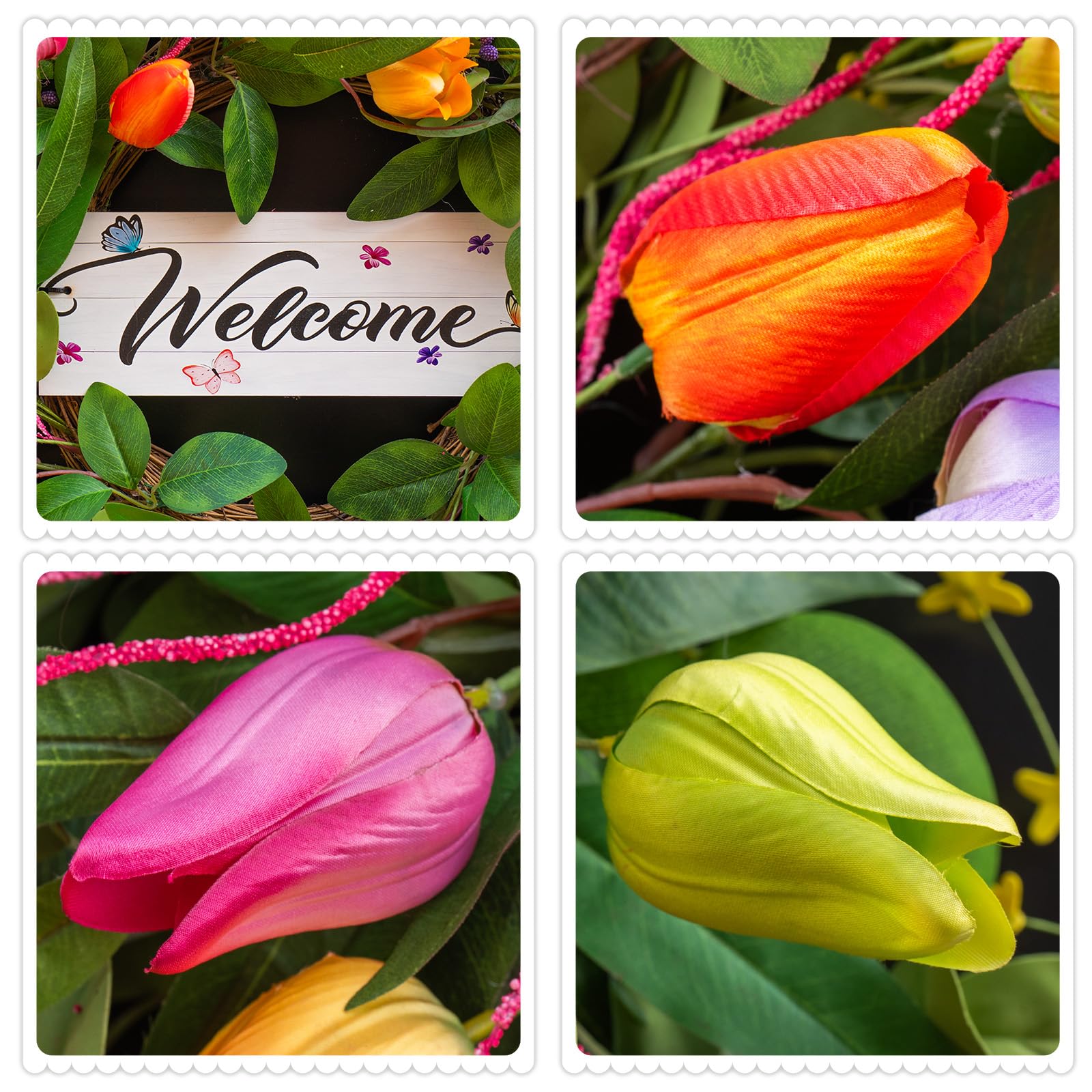 Soomeir layered tulips add a full, natural look to outdoor or indoor decor.