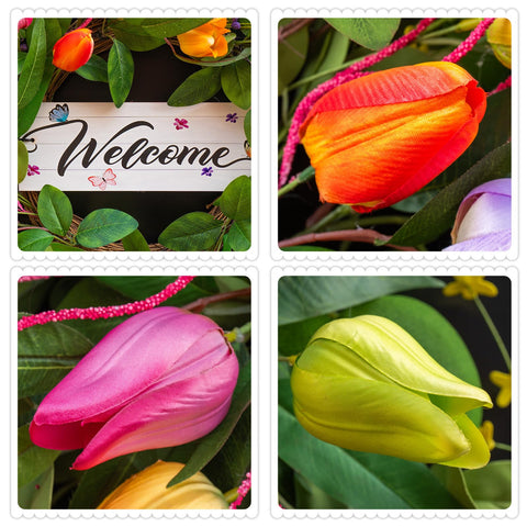 Soomeir layered tulips add a full, natural look to outdoor or indoor decor.