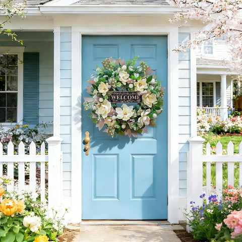 Soomeir neutral colors pair with black, white, wood, or glass doors.
