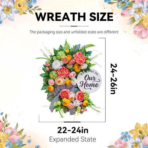 Soomeir ready-to-hang, gift-ready wreath for immediate display.
