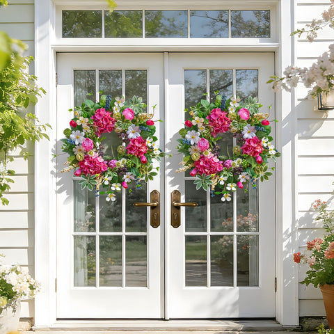Soomeir wreath foyer decor elevates entryway curb appeal.