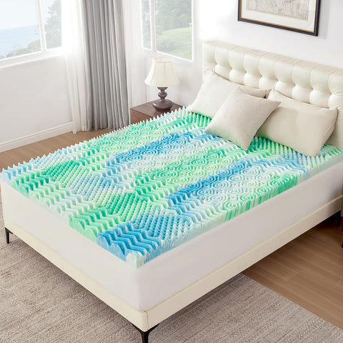 SOOSLEEPY plush-support topper helps align spine and comfort.