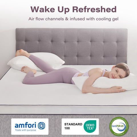SOOSLEEPY removable cover with zipper for quick cleaning and freshness.