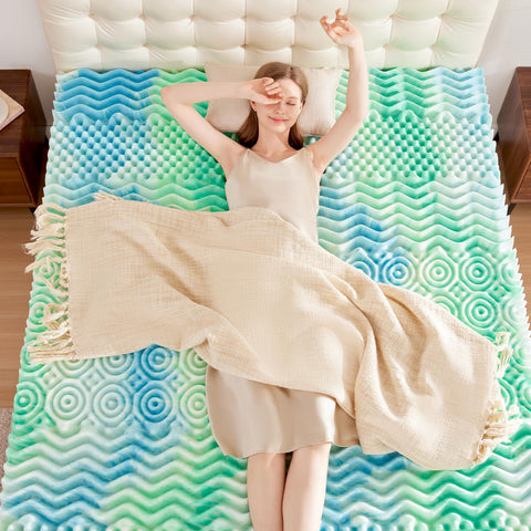 SOOSLEEPY skin-friendly materials topper for safe daily use.