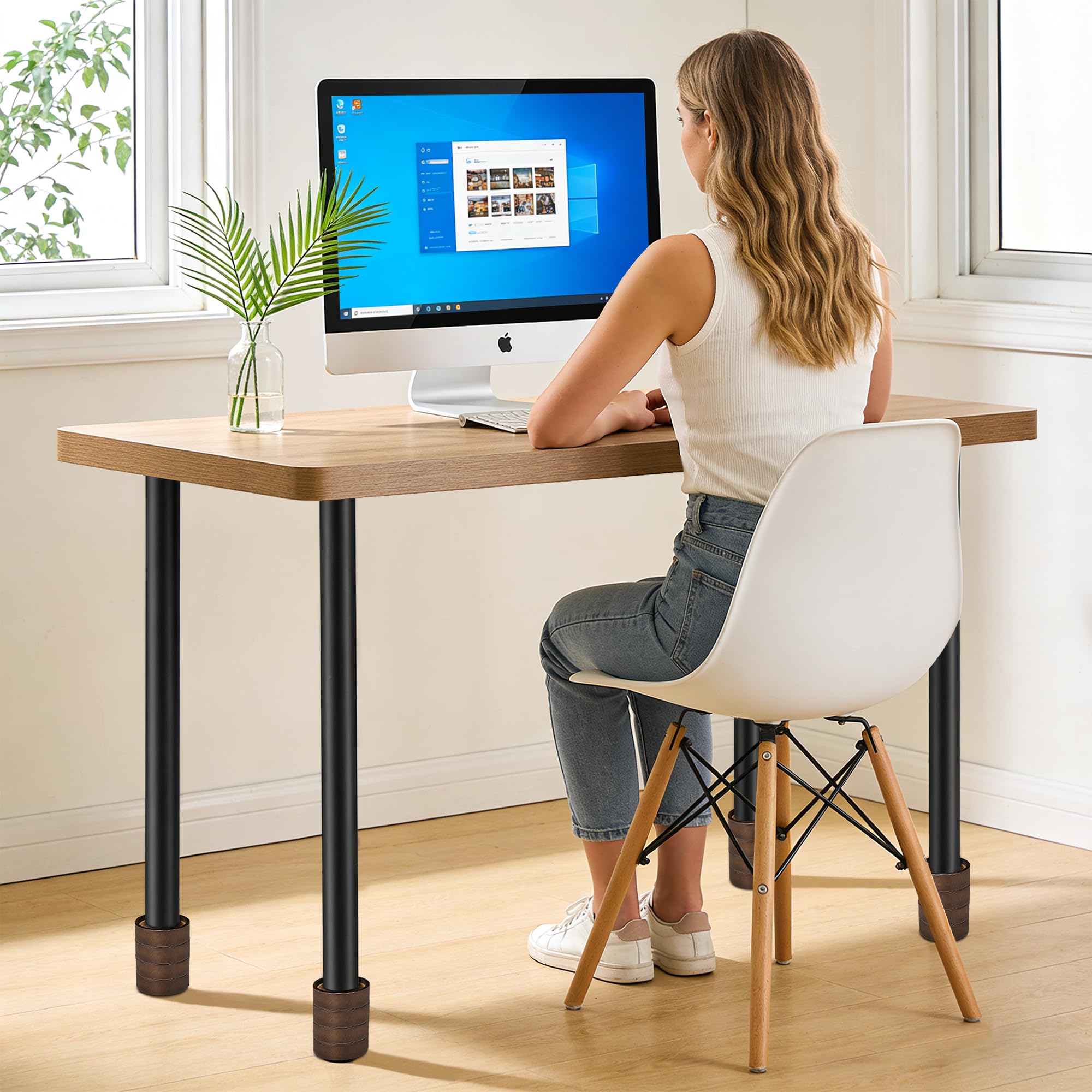 Sopicoz wood bed risers easy assembly for quick height customization.