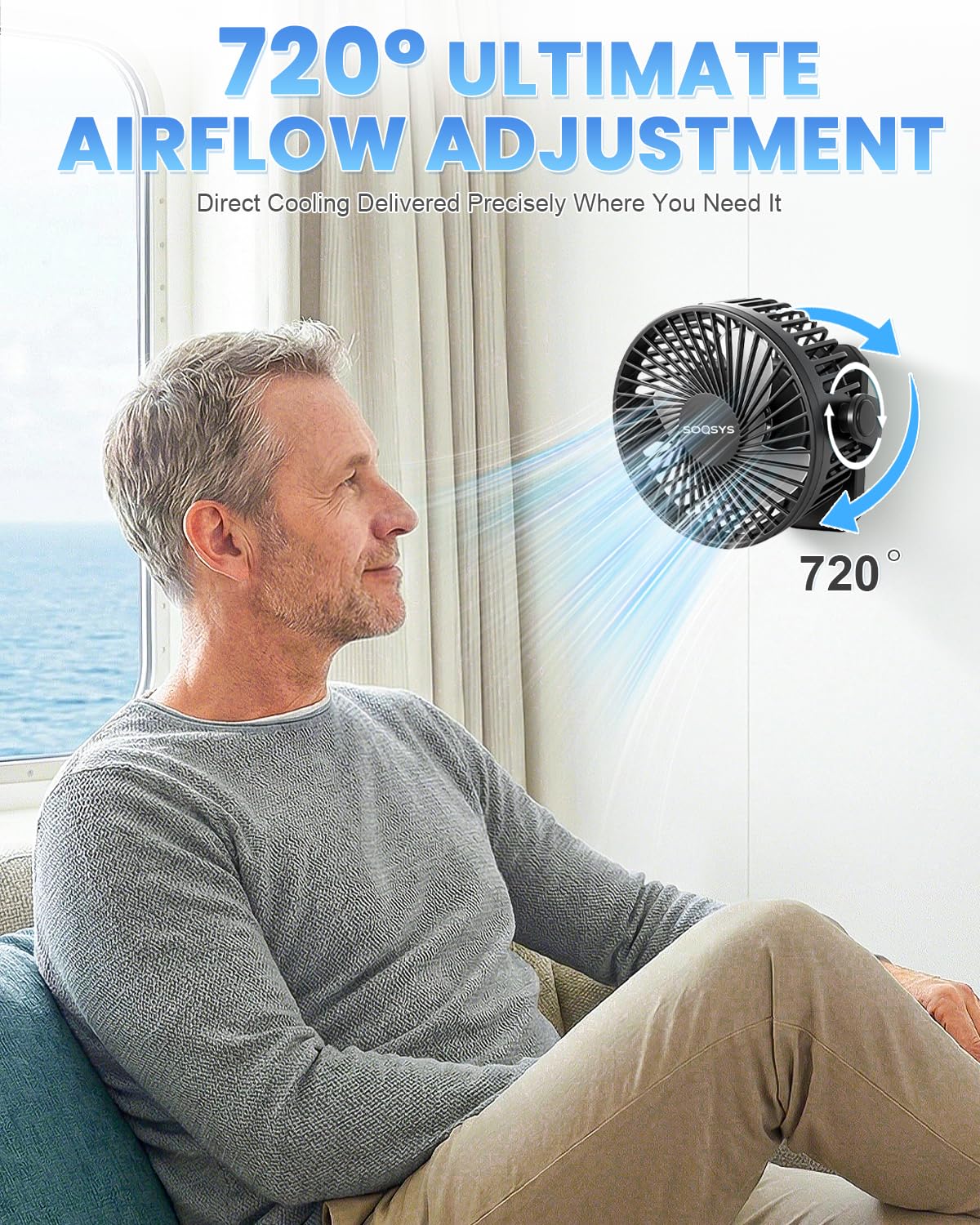 SOQSYS timer and LED light create ambient cabin comfort