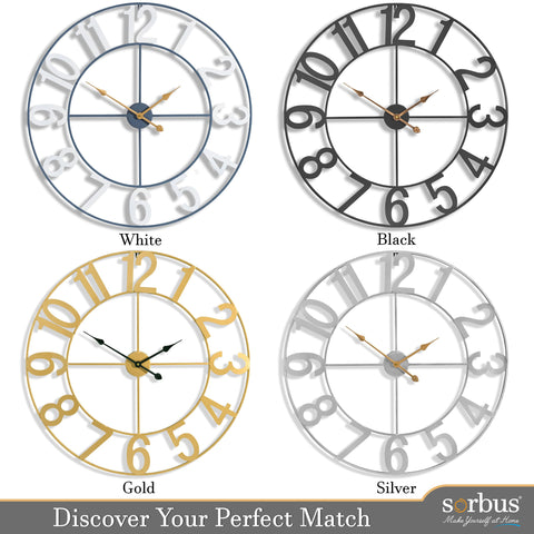 Sorbus clock brightens kitchen space with practical timekeeping