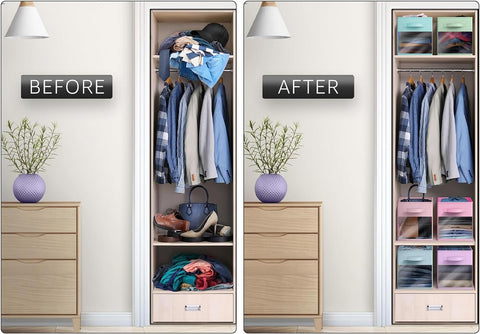 Sorbus quick-assembly storage cubes fold flat for space-saving storage.