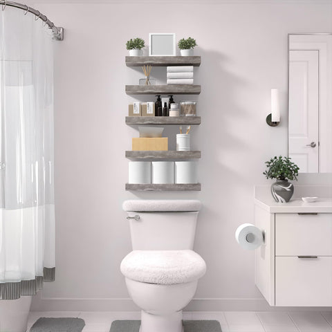 Sorbus bedroom decor using a 16-inch shelf to showcase personal items