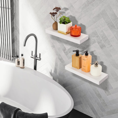 Sorbus floating shelves assembly mounting white includes hardware and sturdy brackets.
