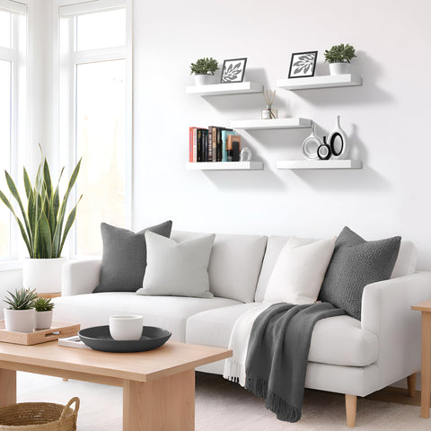 Sorbus entryway display shelf saving space and adding charm.