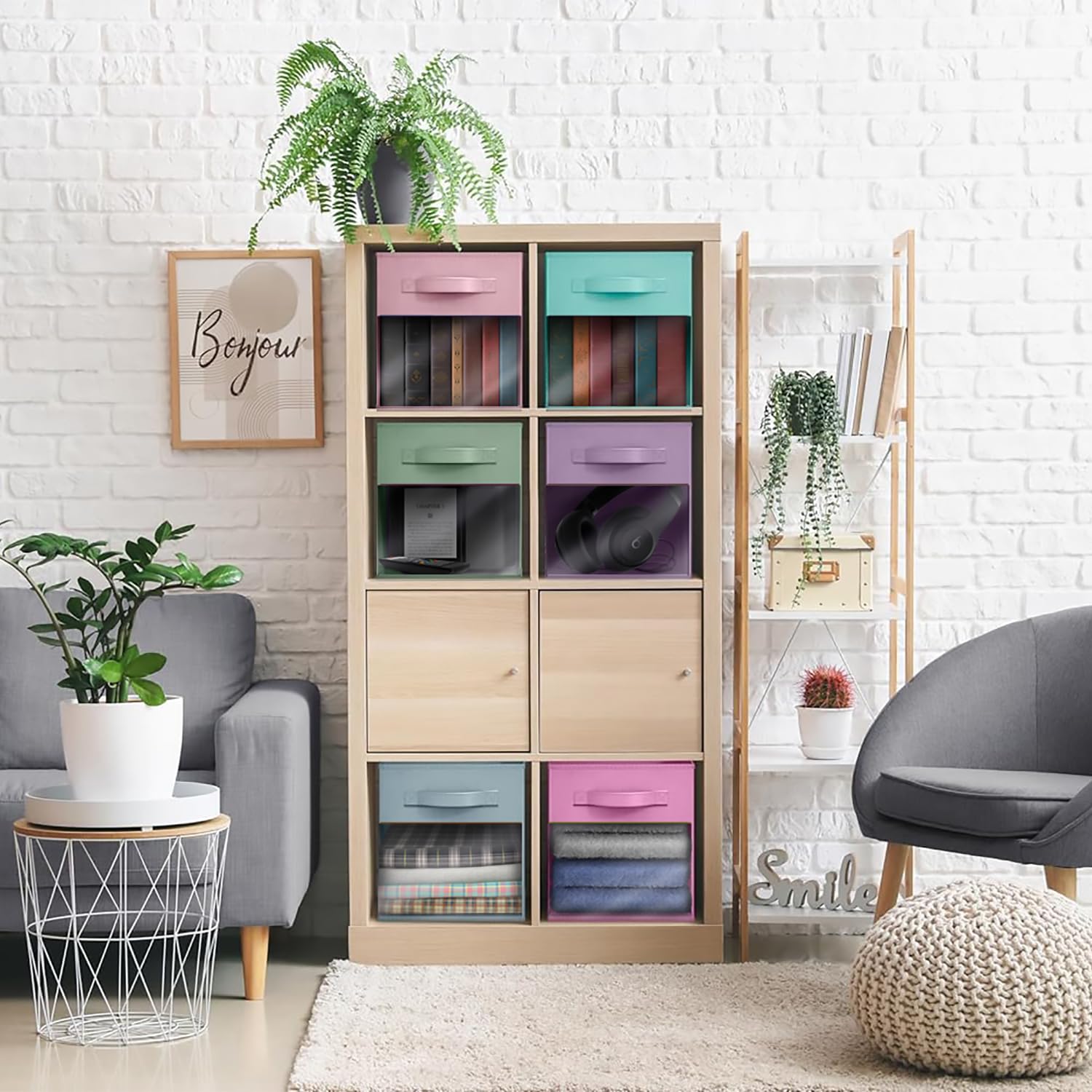 Sorbus foldable storage cubes offer lightweight clutter control and stackable organization.