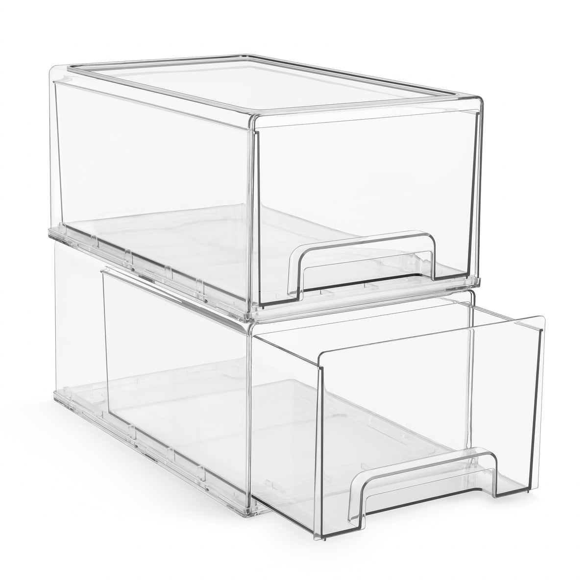 Sorbus large clear stackable drawer outer frame for quick visibility and tidy closets
